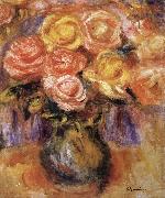 Pierre Renoir Vase of Roses France oil painting reproduction